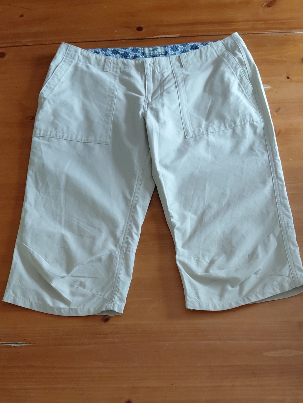 Horny Toad Khaki Capri Pants with Embroidery Size 12